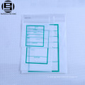 Stand up clear pe zipper bag for clothing